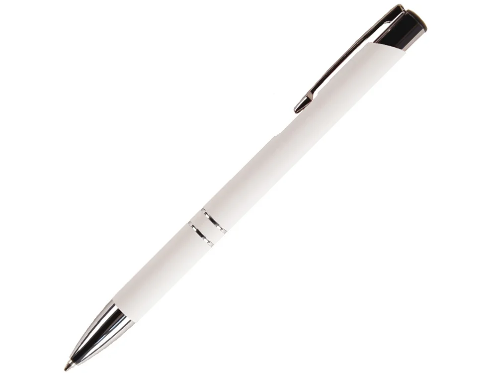 Ручка металлическая шариковая FAMILY MELAN soft touch белый